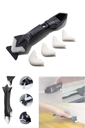 Aveo 1 Adet Boya Silikon Derz Çekme Kazıyıcı Aparatı | Çok Amaçlı Spatula Seti – Mutfak Banyo Tamir