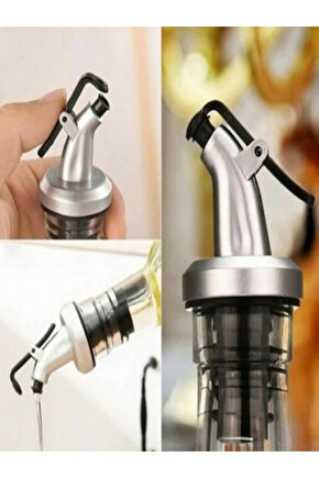 4 Adet Damlatmaz Kapaklı Şişe Tıpası Sızdırmaz Yağdanlık Ucu Yağ Şişesi Başlığı Tıpası