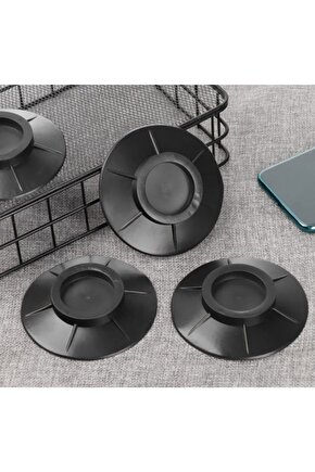 Çamaşır Makinesi Titreşim Engelleyici Stoper Siyah 4 Lü Set