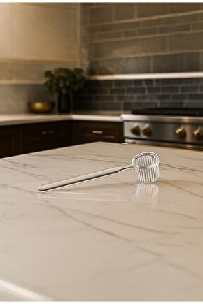 1 ADET MİKA Şeffaf Tasarımlı Kahve ve Şeker Kaşığı