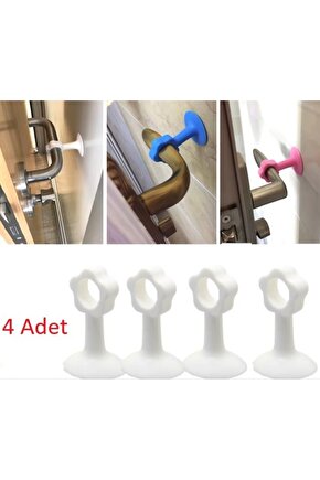 Kapı Kolu Koruyucu Şeffaf Stoper 4 Adet stoper