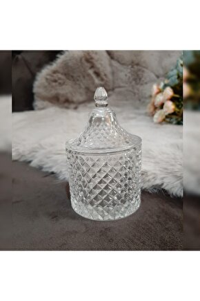 Lüx Mini Lokumluk , Reçellik Kristal Cam Şekerlik