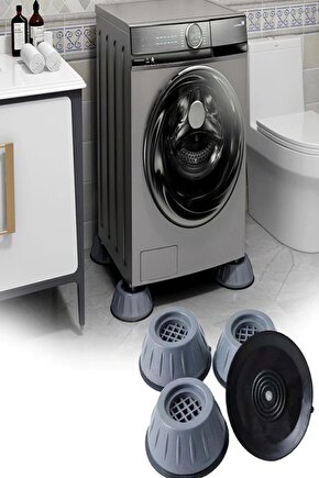 Çamaşır Makinesi Gürültü Ve Titreşim Önleyici Stoper Makine Sabitleyici 4lü Set