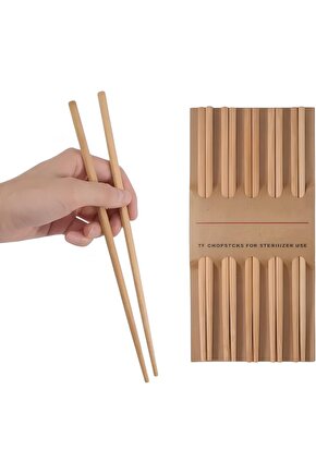 sivtcrt Trebent Yıkanabilir Bambu Chopstıck Japon Çin Yemek Çubuğu trendy 1053513