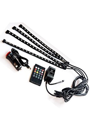 Sese Duyarlı Araç Içi Kumandalı Rgb Led Animasyon Kit