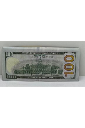 100 Adet 100 Dolar Geçersiz Sahte Düğün Parası Oyun Parası