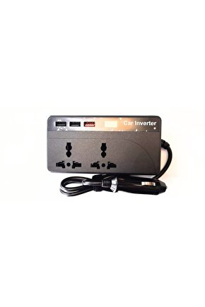 CZ0112V-24V 12-24 VOLT 200 WATT 3 USB GİRİŞLİ ARAÇ POWER INVERTER