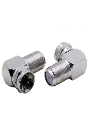 L 90 Derece F Konnektör Çevirmeli