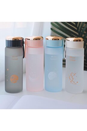 Beyaz 500 Ml Okul Suluğu Taşıma Kulplu Ay Suluk Matara