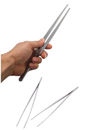 Chef Cımbızı Balık Kılçık Çekme Tavuk Tüy Yolma İçin Pratik Kullanışlı El Cımbızı 30 Cm Maşa