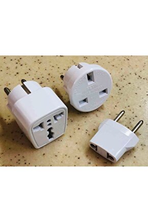 Universal Çevirici Priz Seti Amerikan Ingiliz Katar Fiş Dönüştürücü Türk Fişe Çeviren Başlık AXE-S