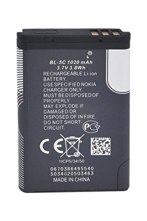 Wln Yedek Pil Batarya 3.7V 1020 Mah