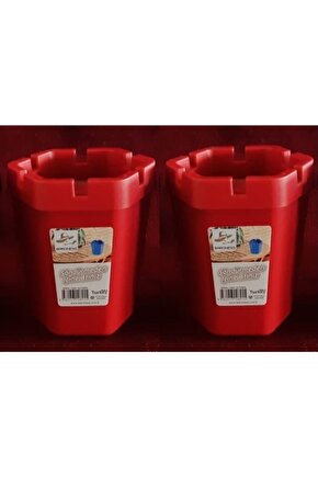 Kokusuz Kırmızı Küllük Araba&ofis 2 Adet