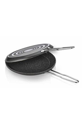 Çift Taraflı 32cm Balık Tavası