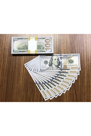 100 Adet 100 Dolar Geçersiz Şaka Düğün Parası Oyun Parası