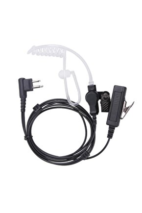 Akustik Hortumlu Telsiz Kulaklığı Motorola Hytera Çiftgirişli