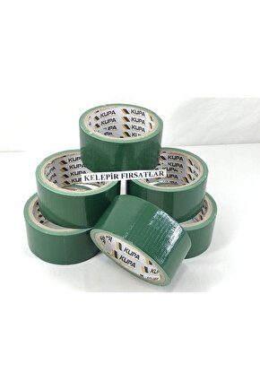 7 Tane Türk Malı 10 Metre Yeşil Renkli Tamir Bandı 48mm Genişlik Dayanıklı Su Geçirmez Bant