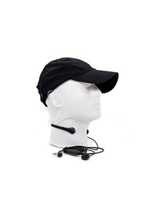 Şeffaf Akustik Boyun Mikrofonlu Polis Ajan Tipi Elden Tetikleme Askeri Tarz Mikrofon Kulaklık Seti