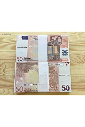 50 Euro 2 Deste Kutlama Parası Düğün,nişan,eğlencelik Dizi Flim Tiktok Vlog Geçersiz Paralar
