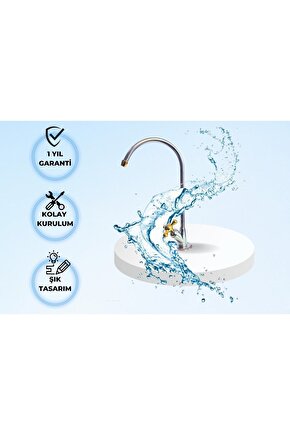 Standart Su Arıtma Musluğu Yıldız (altın Renk Detaylı)