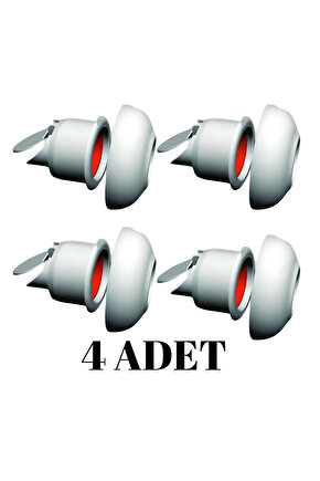 4 ADET Koku Yok! Çekvalfli Adaptör Conta Lavabo Gideri Koku Önleyici Gider Adaptör