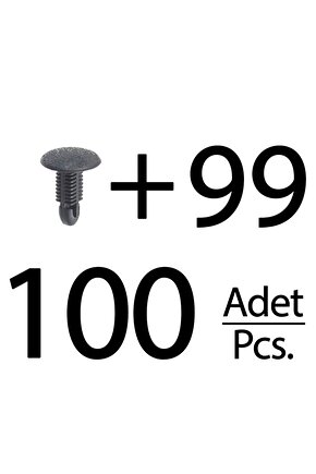 Honda, Nissan, Mitsubishi için Döşeme ve Kaplama Klips- 100 Adet