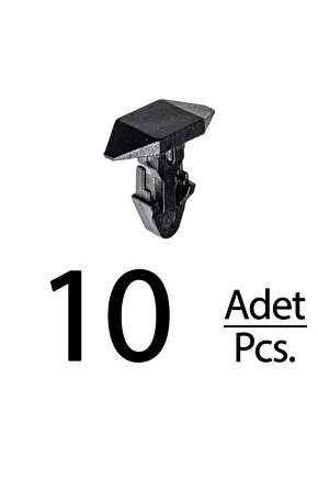 Integra Honda Civic del Sol CR-V için Kaput Fitil Klips - 10 Adet