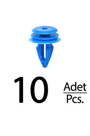 Volkswagen Renault için Kapı Döşeme Panel Klips - 10 Adet