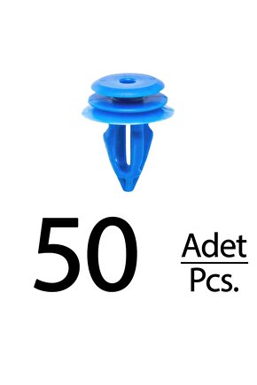 Volkswagen Renault için Kapı Döşeme Panel Klips - 50 Adet