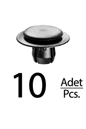 Mercedes Mercedes W140 R129 W124 W123 W116 Peugeot için Döşeme Paneli Klipsi - 10 Adet