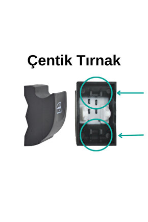 Renault Megane 3, Laguna 3, Clio 3 Için Cam Açma Düğme Kapağı