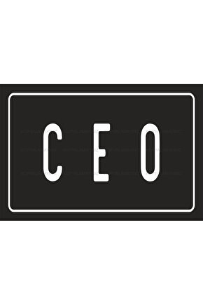 CEO patron kapı tabela komik sözler duvar yazıları retro ahşap poster