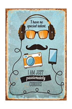 Hippi Müzik Retro Vintage Ahşap Poster