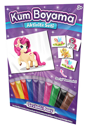 Pony Luna | Pony Kum Boyama Aktivite Seti Tekli Paket