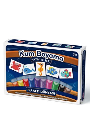 Su Altı Dünyası | Kum Boyama Aktivite Seti 5li Kutulu Paket