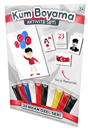 Ali Çocuk Bayramı Kutlamalarında | 23 Nisan Özel Kum Boyama Aktivite Seti