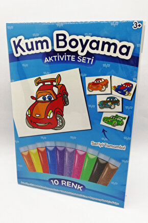 Çaylak Yarışçı | Araba Kum Boyama Aktivite Seti Tekli Paket