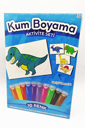 T-rex Dinozor | Dinozor Kum Boyama Aktivite Seti Tekli Paket