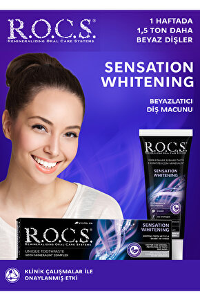 Rocs Sensation Whitening Beyazlatıcı Parlatıcı Diş Macunu 60 Ml