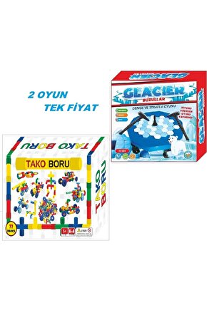 2in1-tekerlekli Boru Yapı Oyuncak Tako Boru Ve Buz Tuzağı Oyunu Buz Kırma Oyunu Iki Oyun Bir Arada