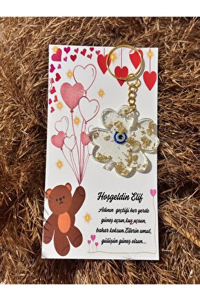 Hediyelik Anahtarlık 15 Adet Doğum Günü Hatırası Baby Shower Bebek Mevlüdü