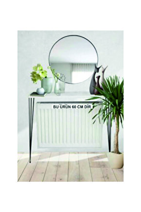 4 KÖŞE OVAL Beyaz Petek Üstü Çok Amaçlı Raf Dresuar 60 Cm