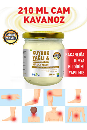 Esila Kuyruk Yağlı Bamya Tohumlu Masaj Kremi 210 ml