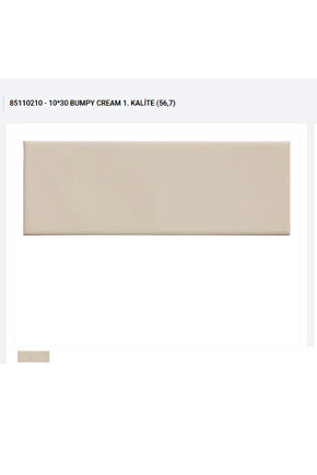 SERAMİKSAN BUMPY KREM 10*30 85110210