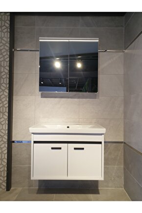 Maria 80 Cm Beyaz Banyo Dolap Takımı