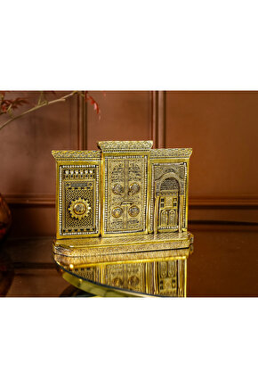 Yeni Ev Ofis Işeri Hediyesi Masa Üstü Salon Aksesuar Üçlü Kabe Kapısı Biblo