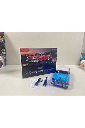 Taşınabilir araba şekilli nostaljik FM radyo Handfree fonksiyonu kablosuz