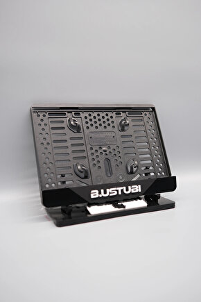 ORTASI MAT SİYAH PARÇALI KİŞİYE ÖZEL İSİMLİ PLEKSİ MOTOR PLAKALIĞI