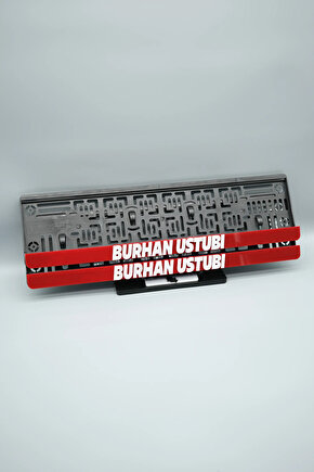 TAŞMALI BÜYÜK DÜZ FONTLU KIRMIZI KİŞİYE ÖZEL İSİMLİ PLEKSİ ARABA PLAKALIĞI