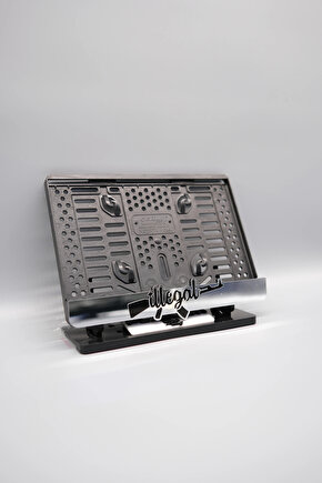 İLLEGAL KELEŞ GÜMÜŞ PLEKSİ MOTOR PLAKALIĞI